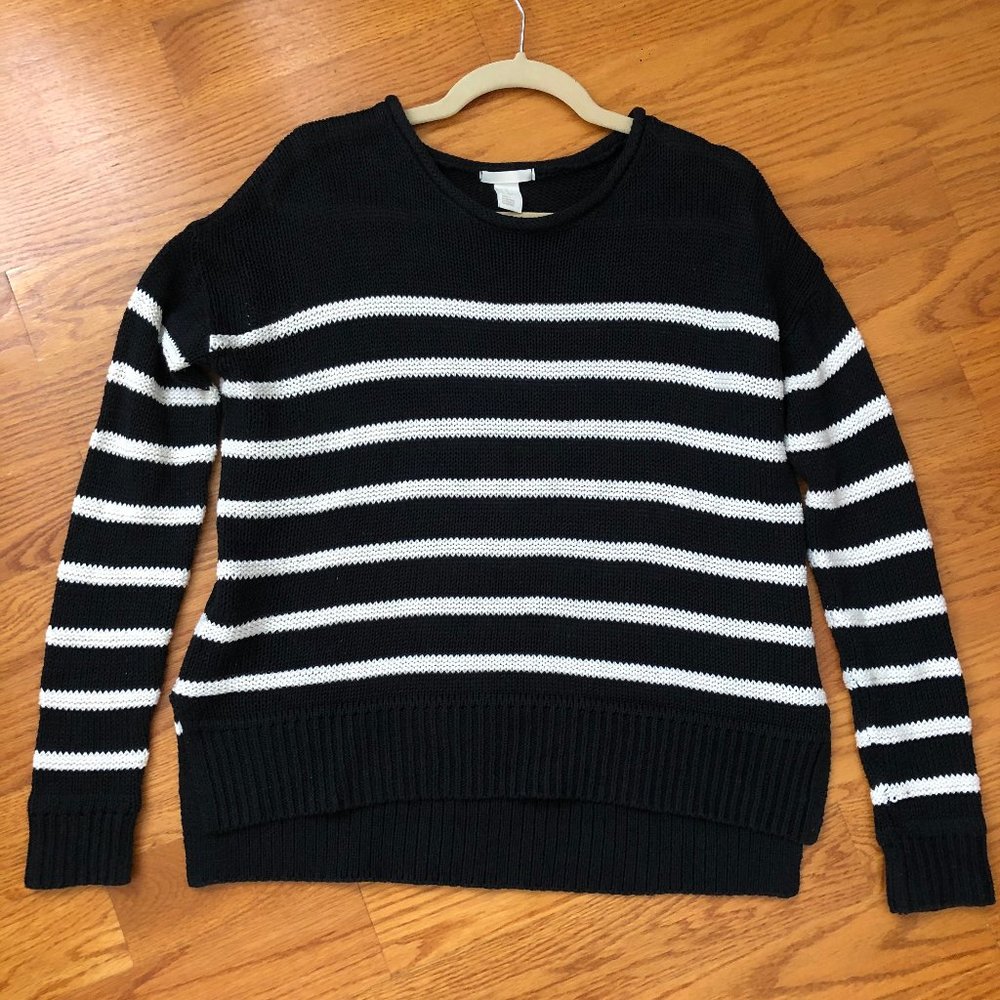 COPY - H&M Striped Navy/White Sweater